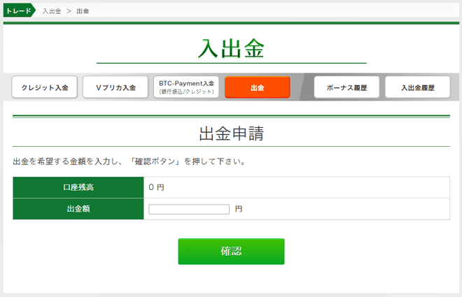 トレード200 出金方法