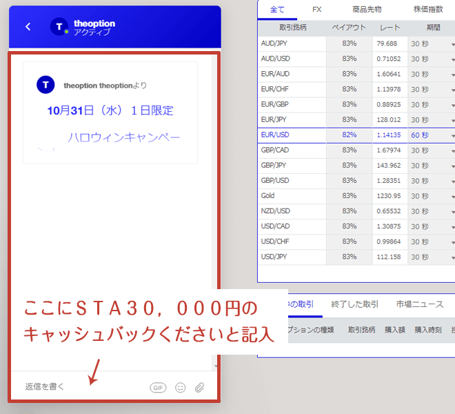ザオプション ハロウィンキャンペーン