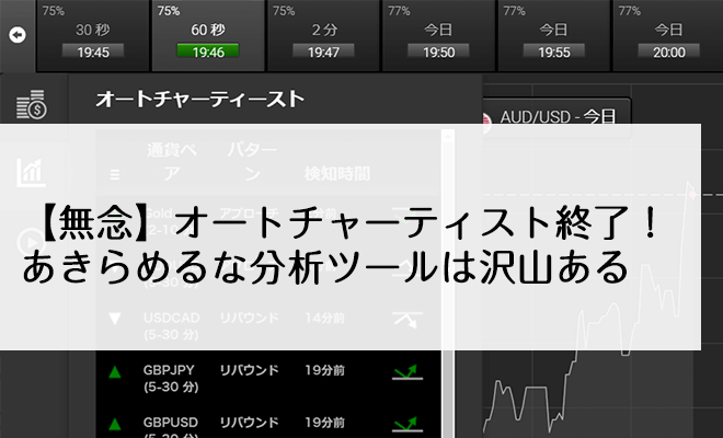 オートチャーティスト終了
