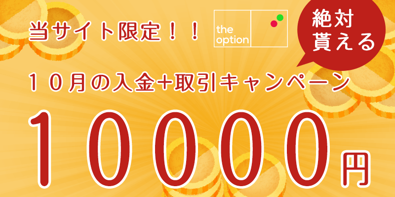 ザオプション １０，０００円キャッシュバック